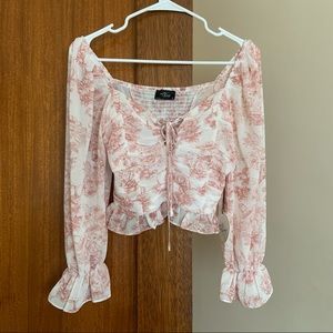 Flowy floral blouse